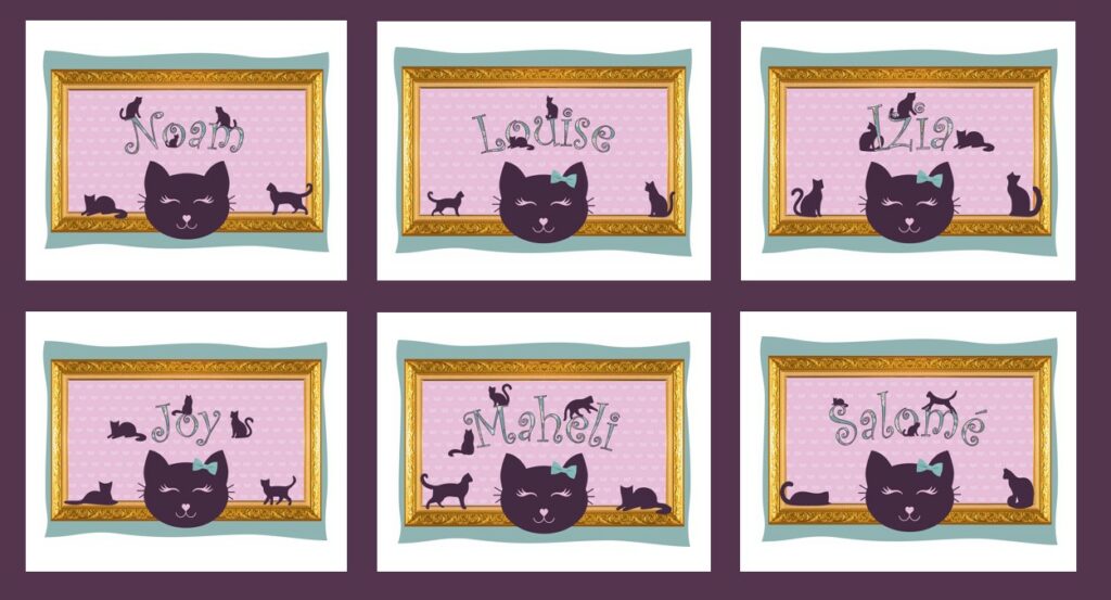Anniversaire Enfant - Cartes d'invitation - Badges - Affiches - Dessous de table.