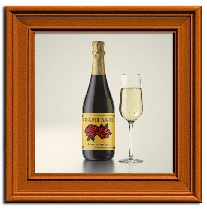 Mélanie-L-création-étiquettes-personnalisées-bouteilles-champagne-mariage-rockabilly